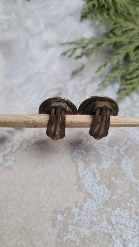 Boucles doreilles - clips anciens et strass boréales années 20-30