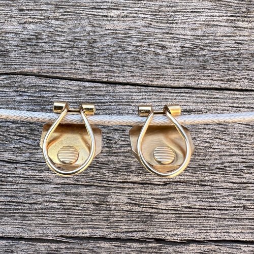 boucles d’oreilles clips Facettées Murat Plaqué Or 1930/1950 Vintage Authentique