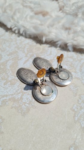 Boucles doreilles - clips GAS Amore en métal argenté