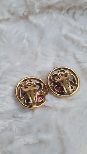 Boucles doreilles - clips haute couture signés