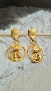 Earrings - clips - Kenzo - Iris dangling earrings