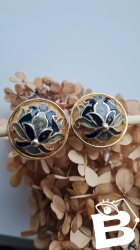 Boucles doreilles- clips - Leritz - vintage