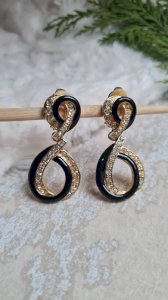 Vintage articulated clip earrings
