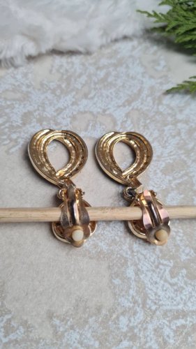 Boucles doreilles - clips vintage articulés