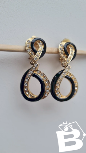 Boucles doreilles - clips vintage articulés
