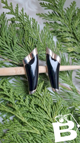 Boucles doreilles - clips vintage émaillés