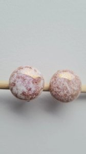 Boucles doreilles - clips vintage en porcelaine