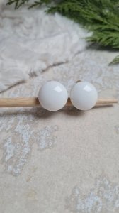 Boucles doreilles - clips vintage en porcelaine