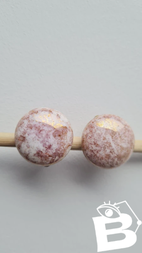 Boucles doreilles - clips vintage en porcelaine
