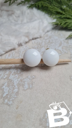 Boucles doreilles - clips vintage en porcelaine