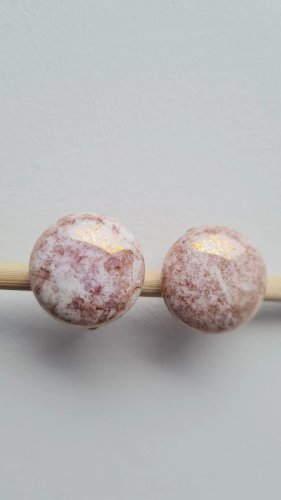 Boucles doreilles - clips vintage en porcelaine