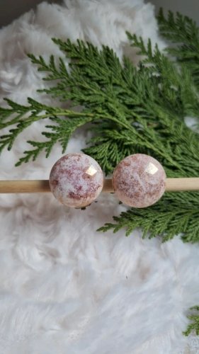 Boucles doreilles - clips vintage en porcelaine