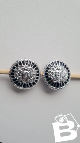 Boucles doreilles - clips vintage Médusa