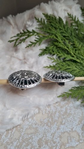 Boucles doreilles - clips vintage  Médusa