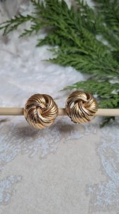 Vintage gold Orena clip earrings