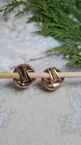 Boucles doreilles - clips vintage Orena dorés