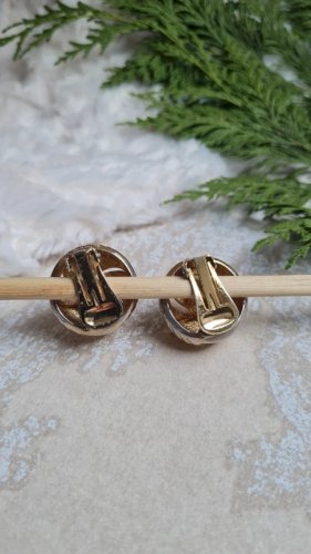 Boucles doreilles - clips vintage Orena dorés