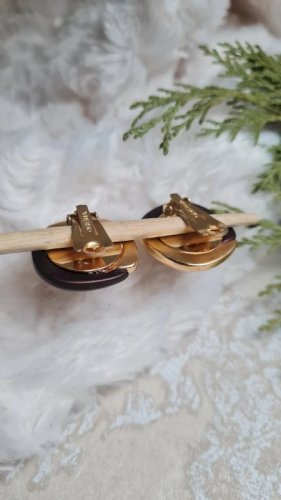 Boucles doreilles - clips vintage Orena