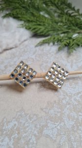 Boucles doreilles - clips vintage -seventies