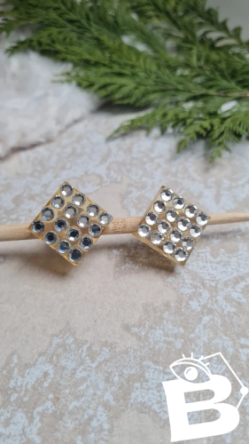 Boucles doreilles - clips vintage -seventies