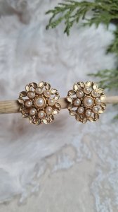 Vintage signed Past Times clip earrings