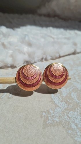 Boucles doreilles - clips vintage SITI rose