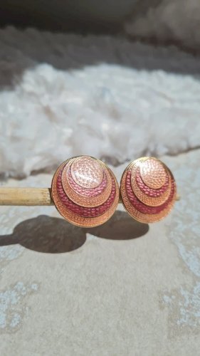 Boucles doreilles - clips vintage SITI rose