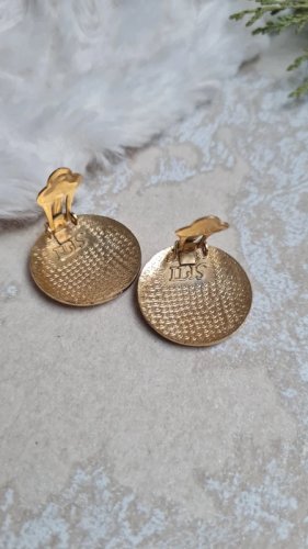 Boucles doreilles - clips vintage SITI rose