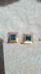Boucles doreilles - clips vintage