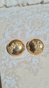 Boucles doreilles - clips vintage