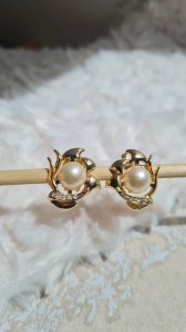 Boucles doreilles - clips vintage
