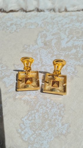 Boucles doreilles - clips vintage