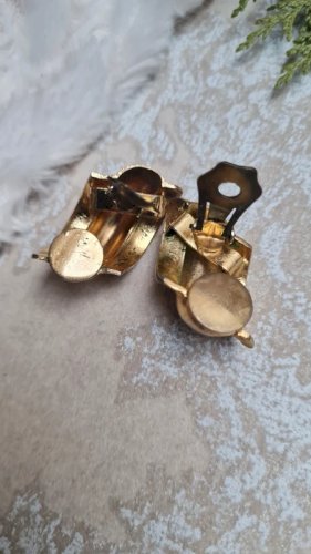 Boucles doreilles - clips vintage