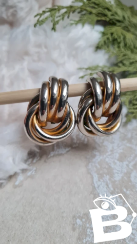 Boucles doreilles - clips vintage