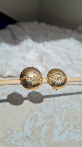 Boucles doreilles - clips vintage