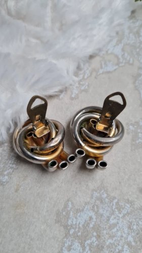 Boucles doreilles - clips vintage