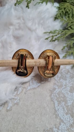 Boucles doreilles - clips vintage