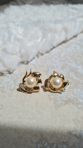 Boucles doreilles - clips vintage
