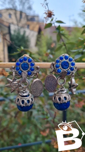Boucles doreilles - clips - Zoe Coste - vintage- réminiscence