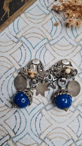 Boucles doreilles - clips - Zoe Coste - vintage- réminiscence