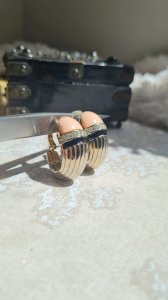 Boucles doreilles Craft - clips  vintage