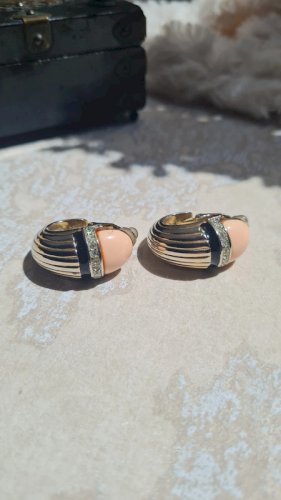 Boucles doreilles Craft - clips  vintage