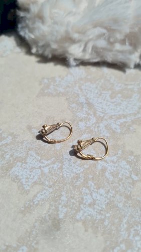 Boucles DOreilles dormeuses anciennes art déco -Oria