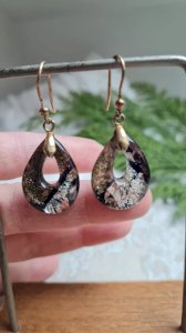 Earrings - Murano style glass