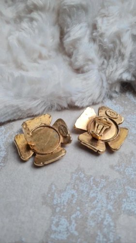 Boucles doreilles Jacky de G. - croix - vintage