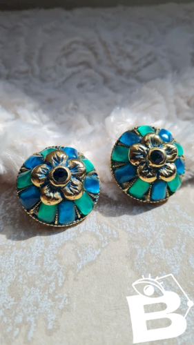 Boucles doreilles kalinger - clips vintage
