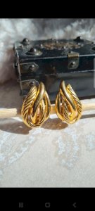 Boucles doreilles Lanvin - clips - vintage