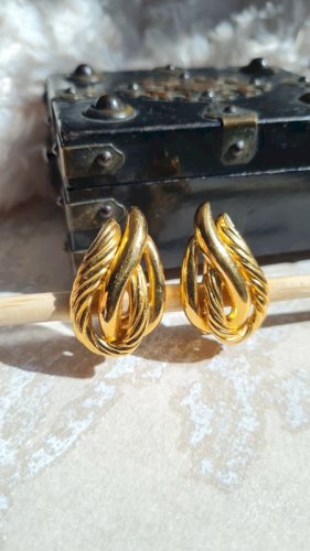 Boucles doreilles Lanvin - clips - vintage