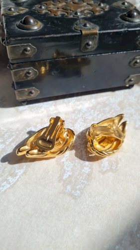 Boucles doreilles Lanvin - clips - vintage