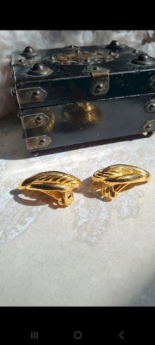 Boucles doreilles Lanvin - clips - vintage